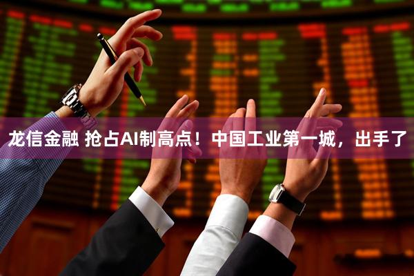 龙信金融 抢占AI制高点！中国工业第一城，出手了